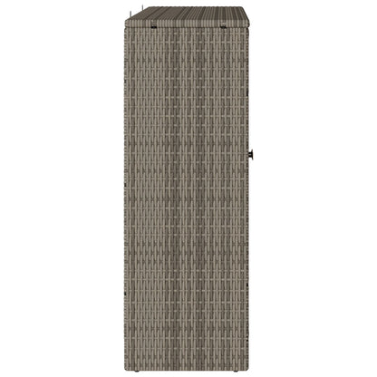 Opbergkast 100X36X102 Cm Rattan Grijs