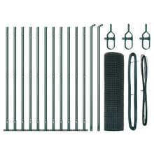 Gelast Draadhek Met 13 Flenspalen Groen 0.4X25 M Staal Gegalvaniseerd Staal