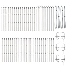 Hekpalen 52 Stuks Ø32 Mm Gegalvaniseerd Staal 80 cm 52x paal