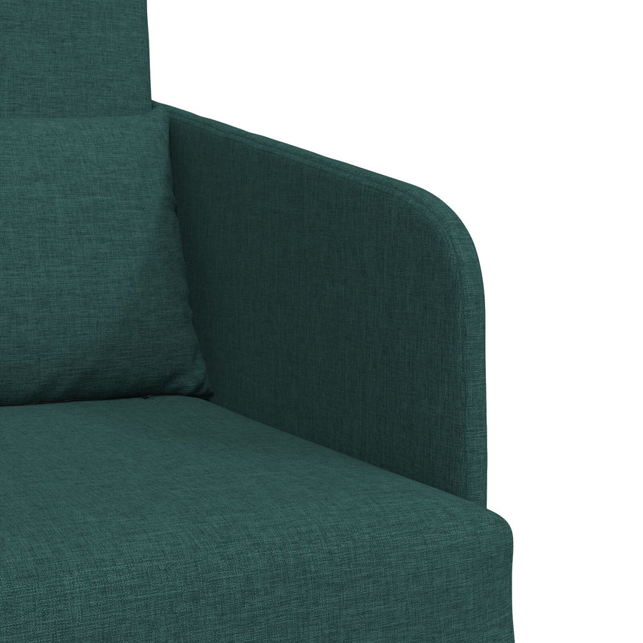 Vloer Sofa Bed 2-In-1 65X80X83 Cm Stof Donkergroen