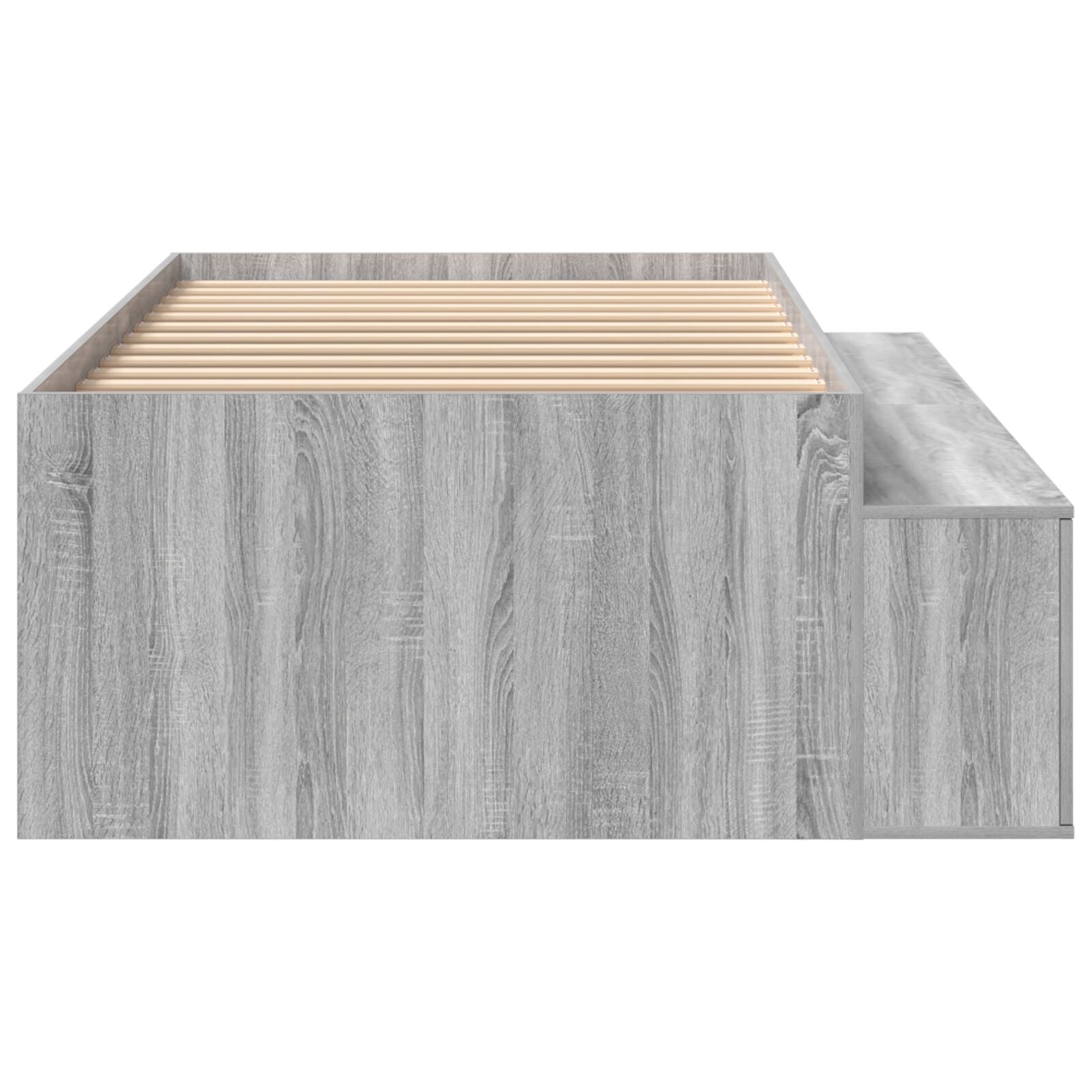Opbergbedframe Grijs Sonoma 75X190 Cm