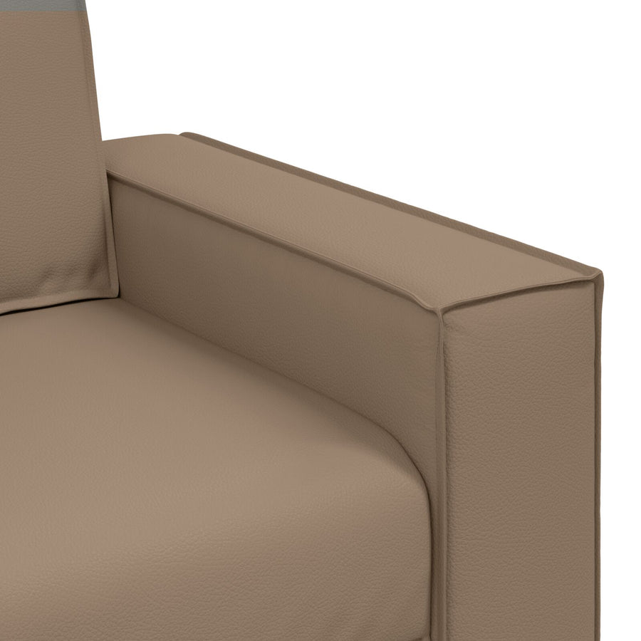 Loveseat Sofa Kunstleer Cappuccino 140 cm