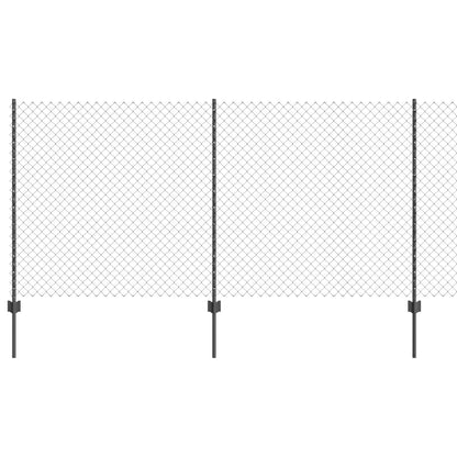 Kettinglinkhekje Met 20 U-Posts Grijs 1.2X10 M Staal