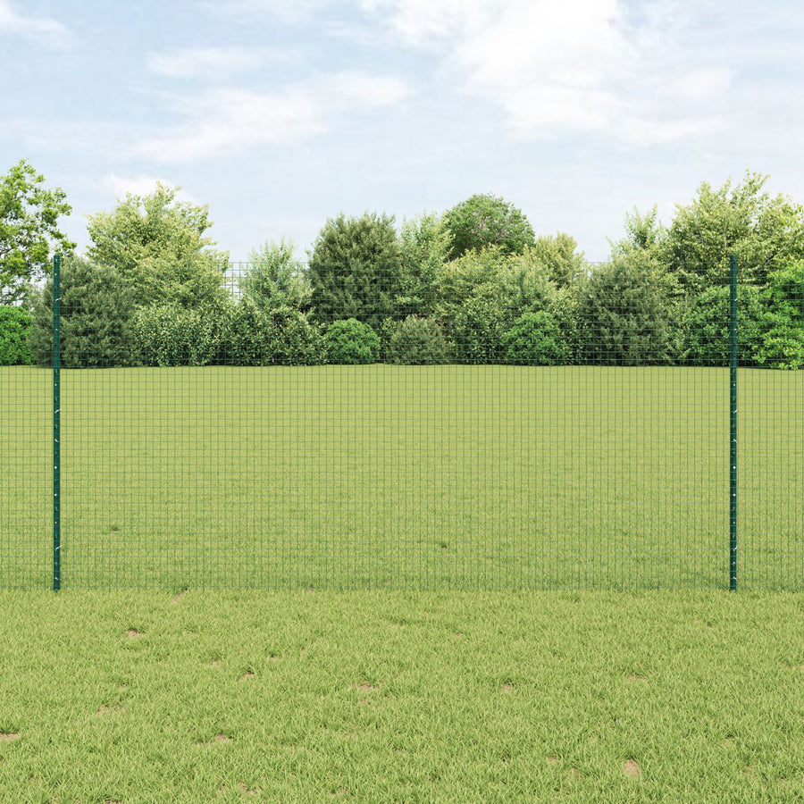 Gelast Draadhek Met 11 U-Palen Groen 1.2X25 M Staal
