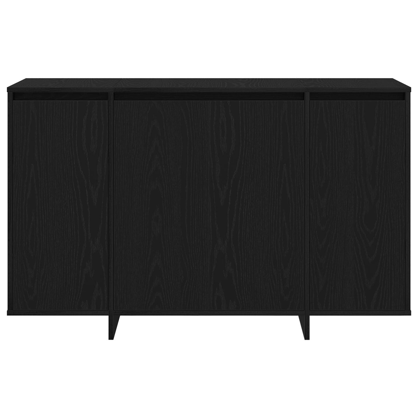 Zwart Eiken Sideboard Zwart Eiken Hout 120 X 41 X 75 Cm