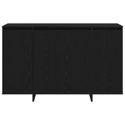 Zwart Eiken Sideboard Zwart Eiken Hout 120 X 41 X 75 Cm