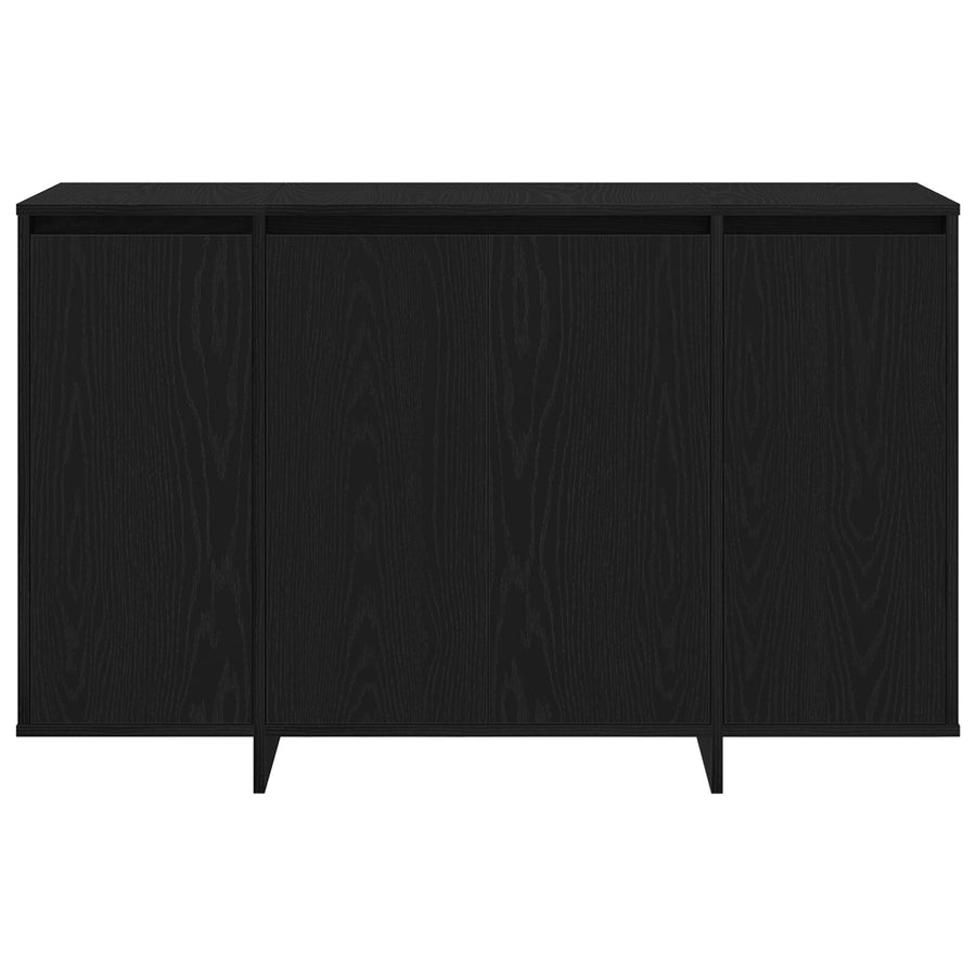Zwart Eiken Sideboard Zwart Eiken Hout 120 X 41 X 75 Cm
