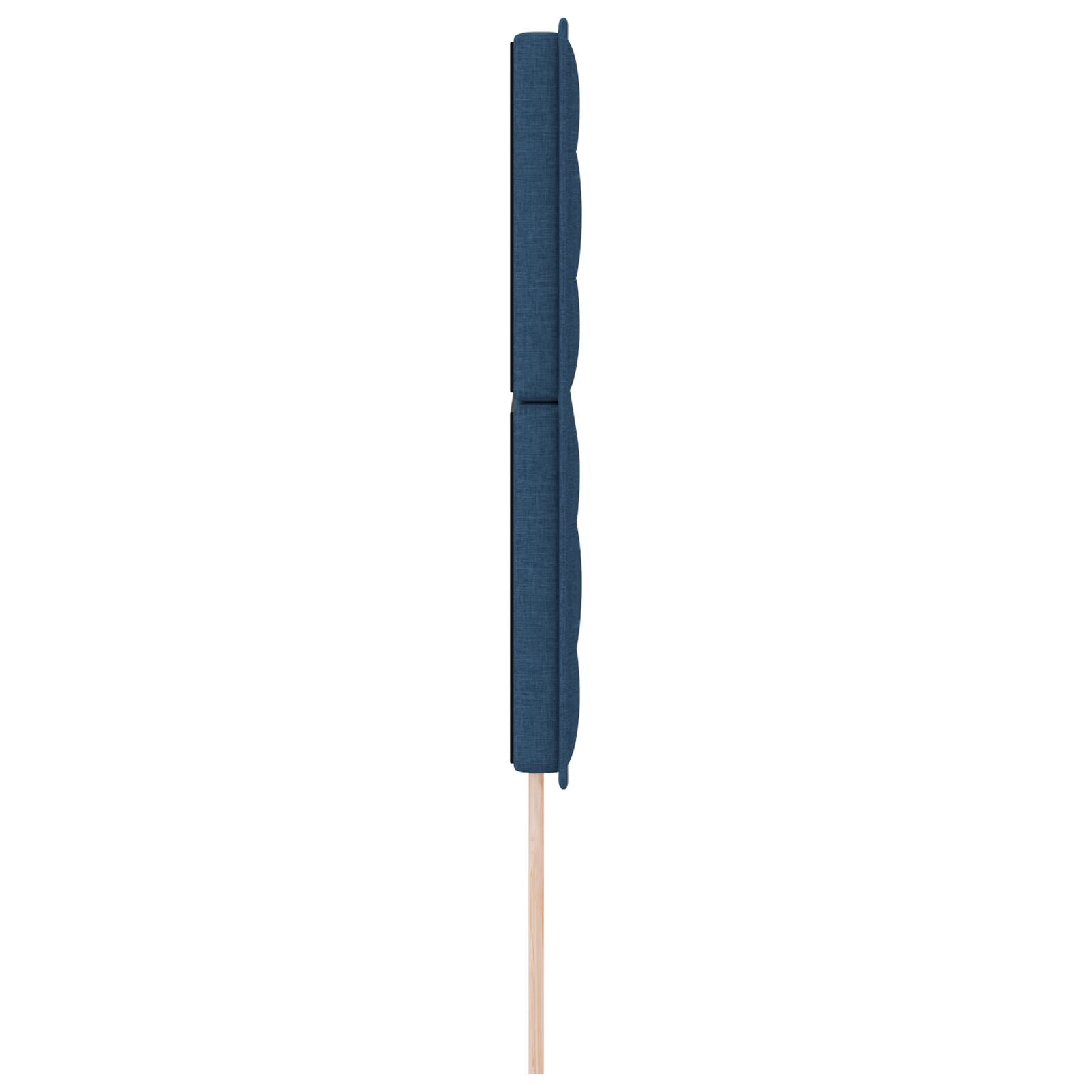 Hoofdbord Lijnen Design Blauw 140 Cm Stof
