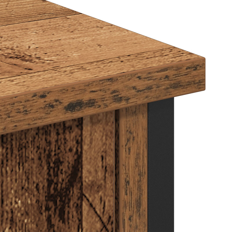 Tv-Kast Artisan Eiken 101X35X65 Cm Engineered Hout En Staal