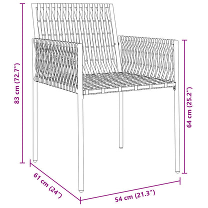 Set Van 4 Zwarte Stoelen, Donkergrijze Kussens