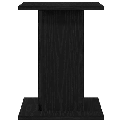 Plantstandaard 2 Stuks Zwart Eiken Engineered Wood 30 x 30 x 40 cm Zwarte eiken