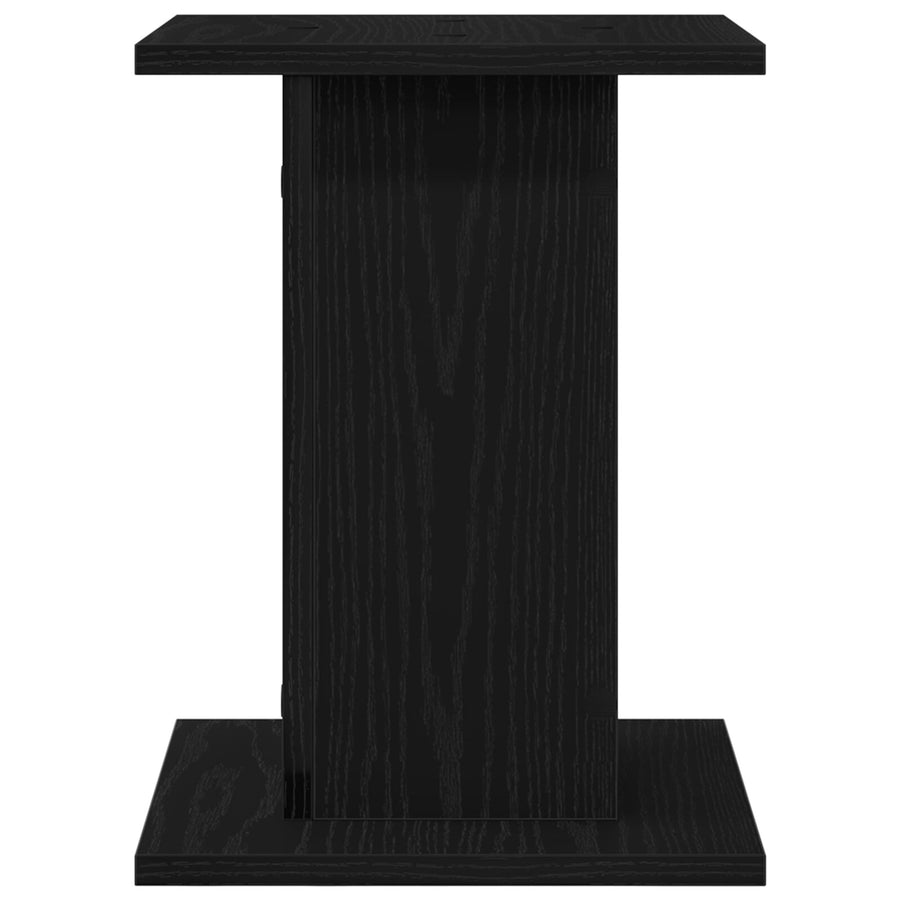 Plantstandaard 2 Stuks Zwart Eiken Engineered Wood 30 x 30 x 40 cm Zwarte eiken