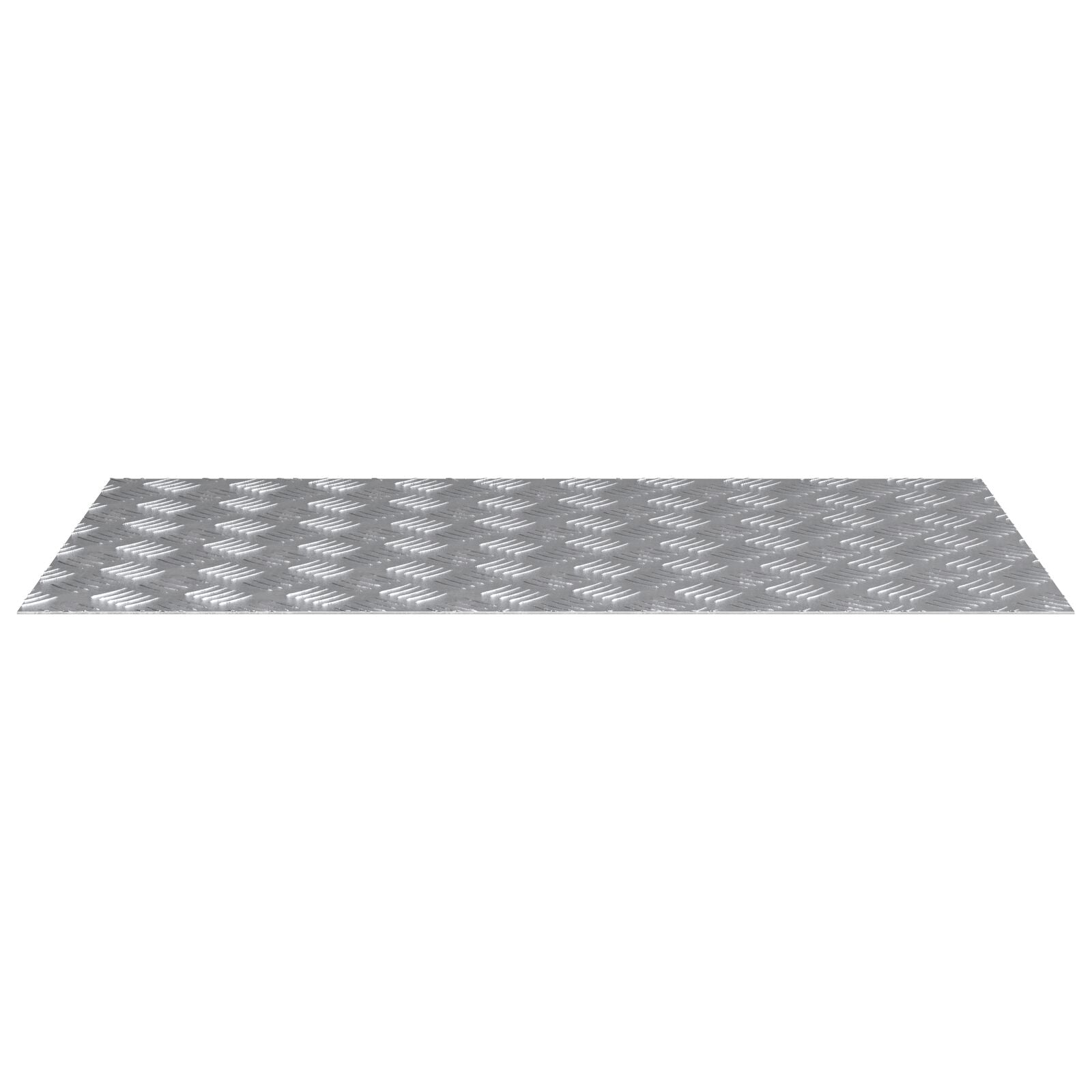 Aluminium Checker Platen 2 Stuks Antislip 90X50 Cm 90 x 50 x 0.3 cm Rechthoekig