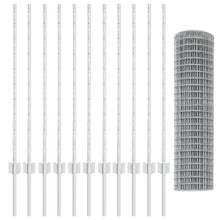 Euro Fence met 22 U Posts Zilver 1x25 m Staal