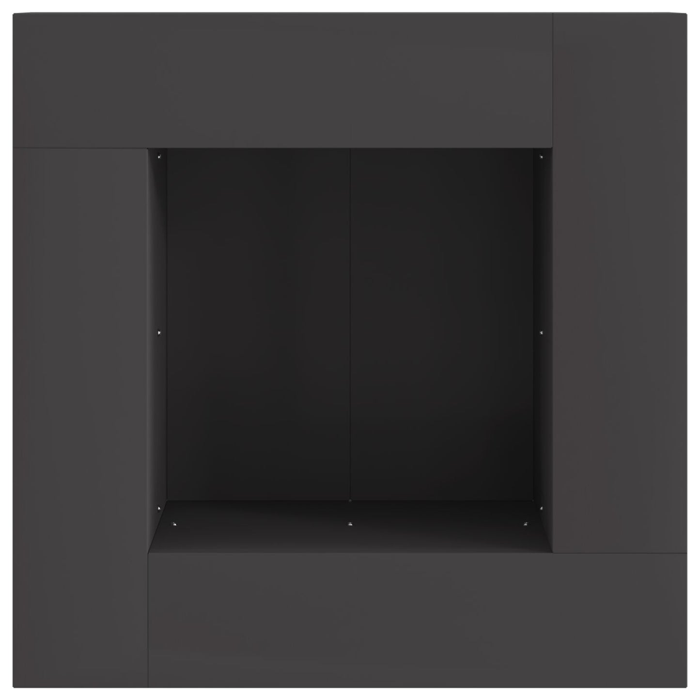 Vuurkorf Vierkant Zwart Staal Koudgewalst staal/Zwart 60 x 60 x 30 cm