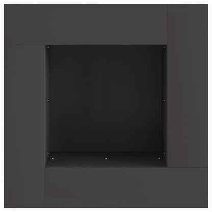 Vuurkorf Vierkant Zwart Staal Koudgewalst staal/Zwart 60 x 60 x 30 cm