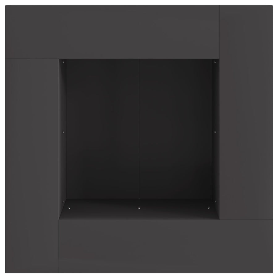 Vuurkorf Vierkant Zwart Staal Koudgewalst staal/Zwart 60 x 60 x 30 cm
