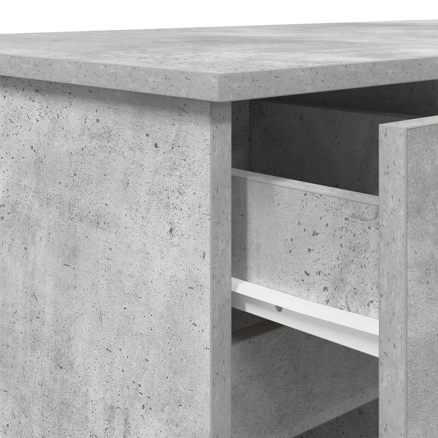 Bureau Betongrijs 140X49X76 Cm Geengineerd Hout