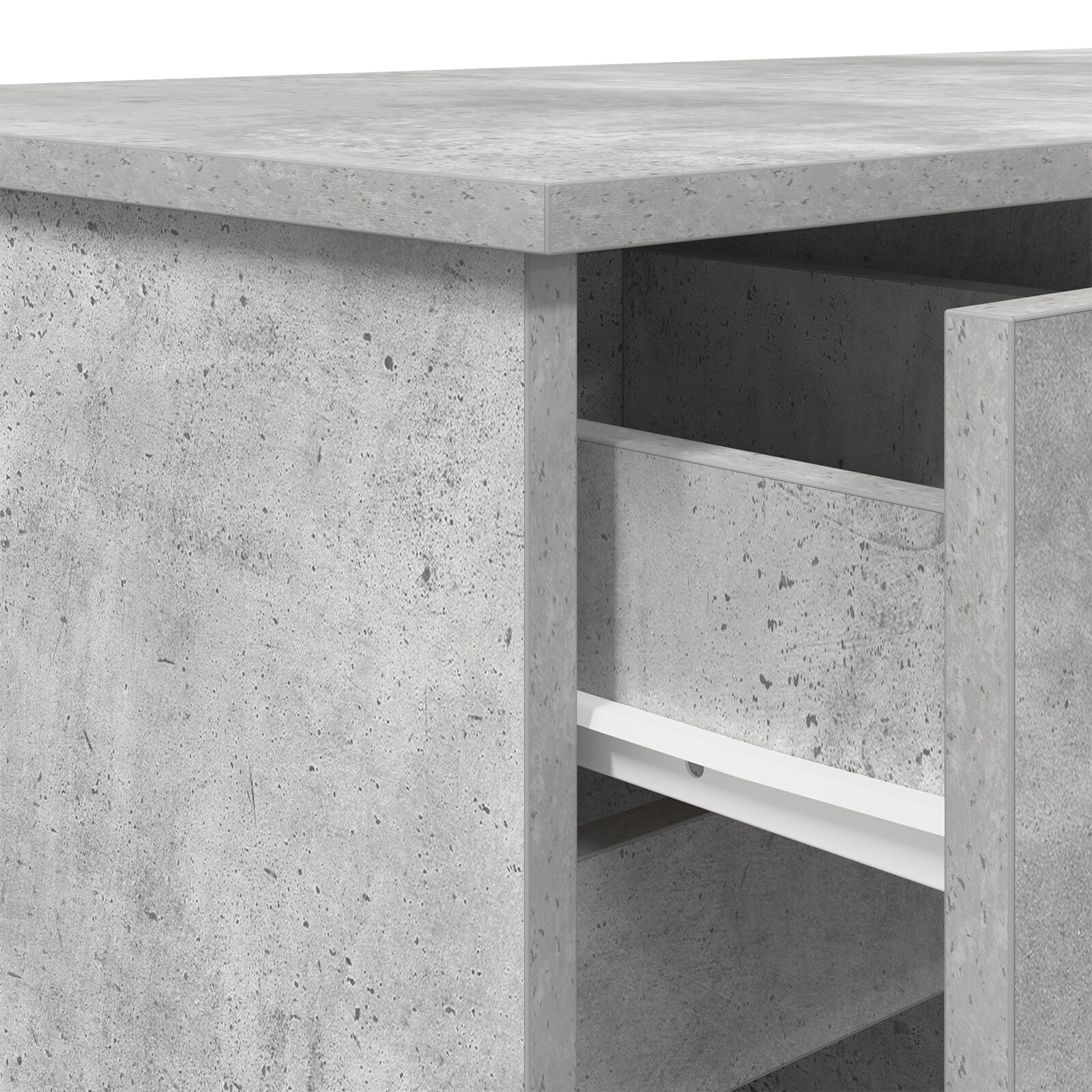Bureau Betongrijs 140X49X76 Cm Geengineerd Hout
