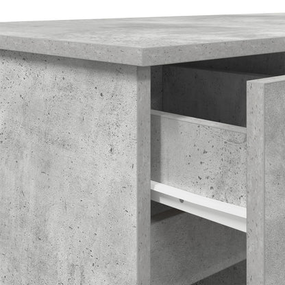 Bureau Betongrijs 140X49X76 Cm Geengineerd Hout