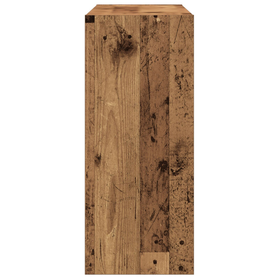 Boekenkast/Roomdivider In Oud Hout, 100X30X72 Cm, Gemaakt Van Engineered Hout