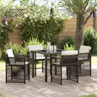 Tuinset poly rattan 5-delig bruin