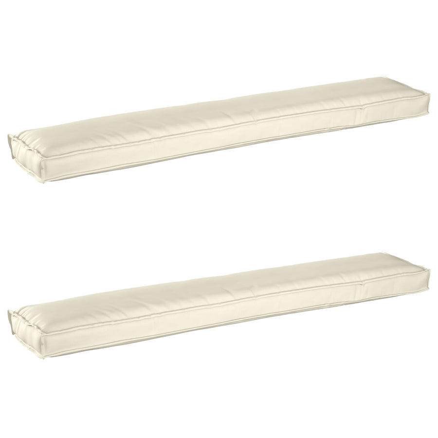 Palletkussens Voor Bank 2 Stuks 200X40X8 Cm Oxford Stof Crème