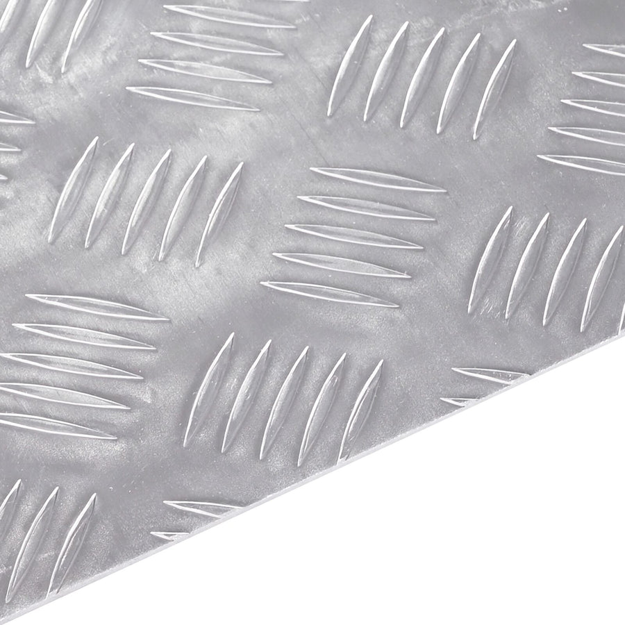 Aluminium Checkerplaten 4 Pcs Antislip 75X25 Cm 75 x 25 x 0.3 cm Rechthoekig