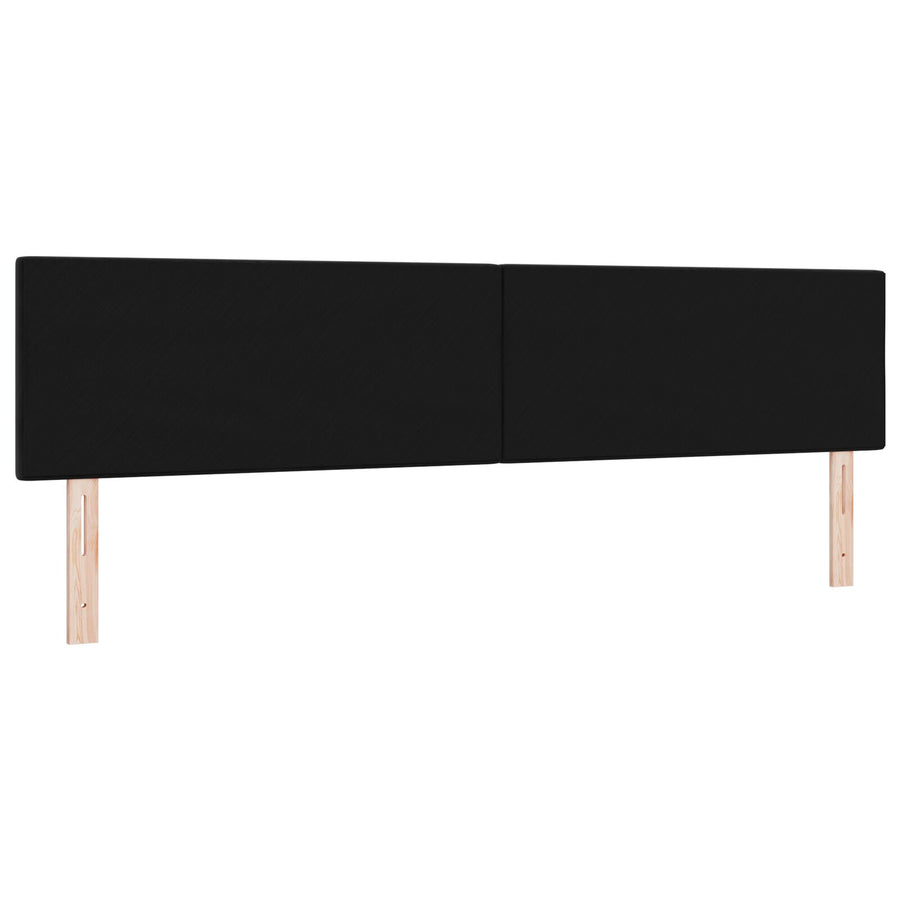 Hoofdbord Knop Ge Tuft Velvet Zwart 200 cm Laag hoofdbord