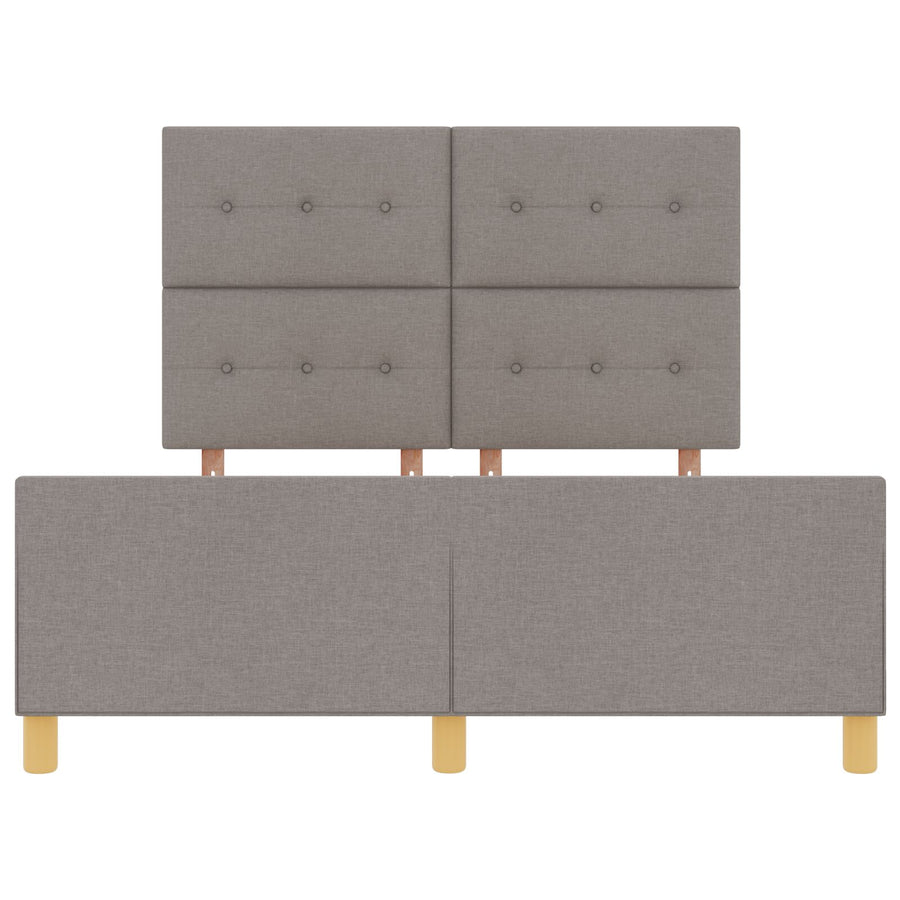 Bedframe Taupe 140X190 Cm Stof Crème