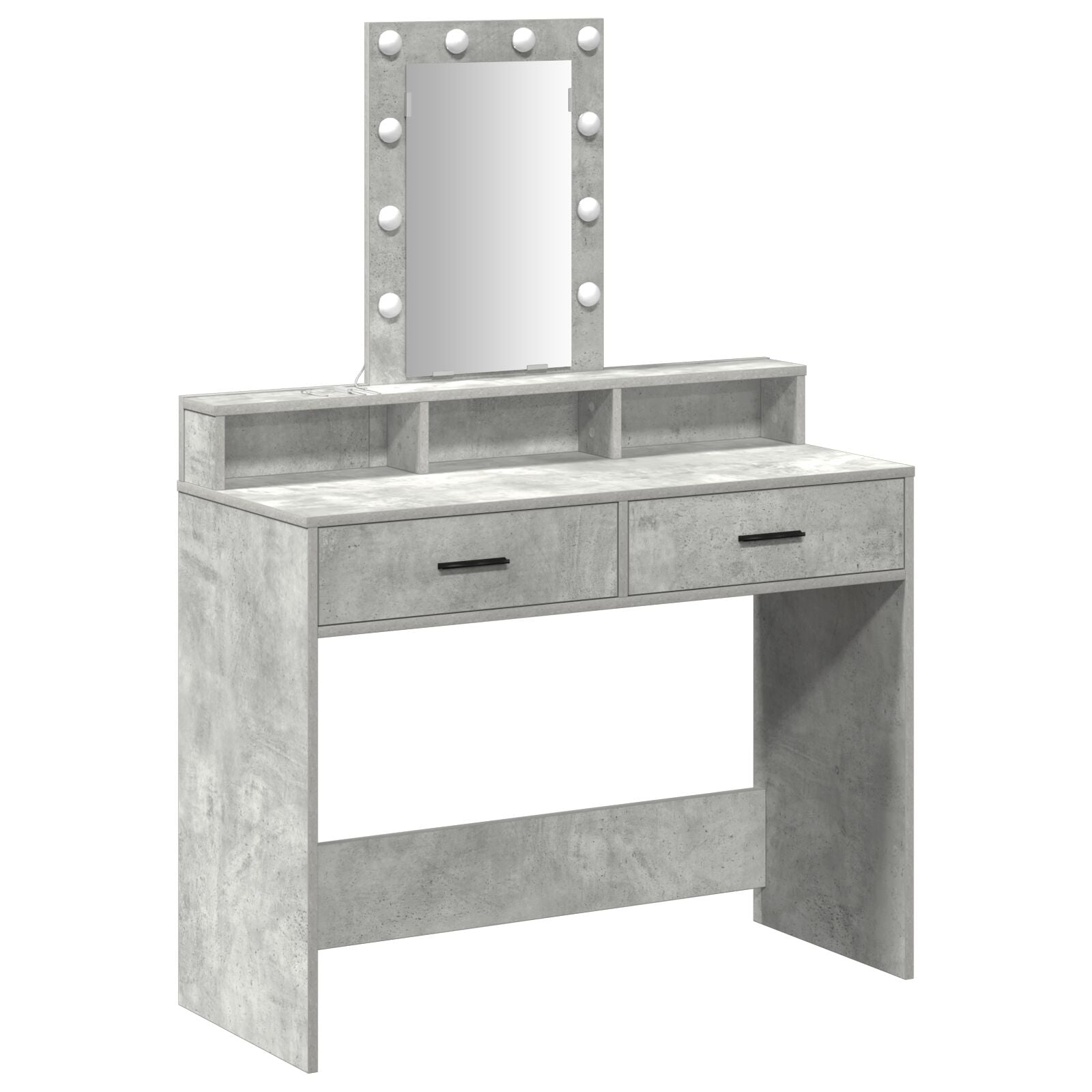 Kaptafel Met Led-Verlichting Betonnen Grijs Beton grijs 100 x 41 x 140 cm
