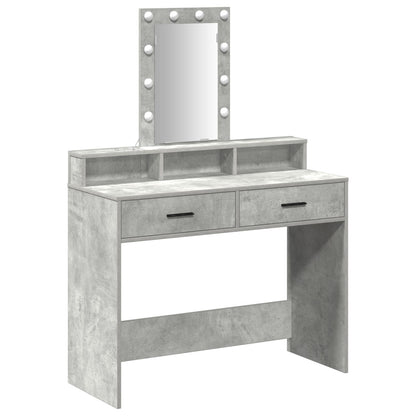Kaptafel Met Led-Verlichting Betonnen Grijs Beton grijs 100 x 41 x 140 cm