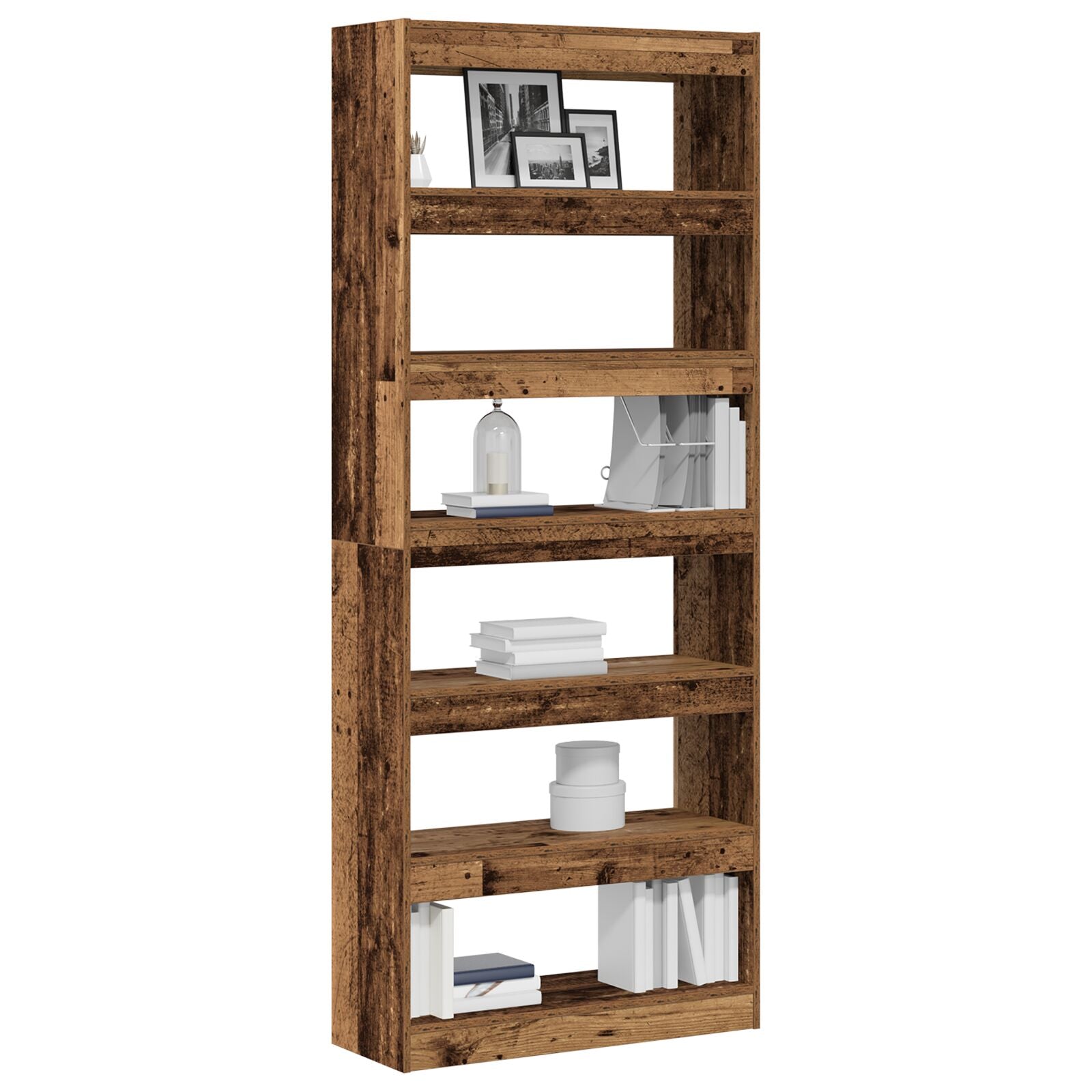 Oude Houten Boekenplank Oude Hout Bewerkt Hout 80 X 30 X 198 Cm