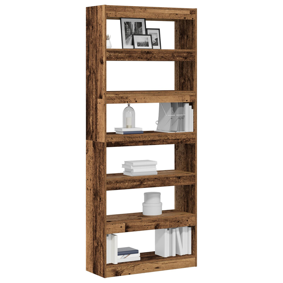 Oude Houten Boekenplank Oude Hout Bewerkt Hout 80 X 30 X 198 Cm