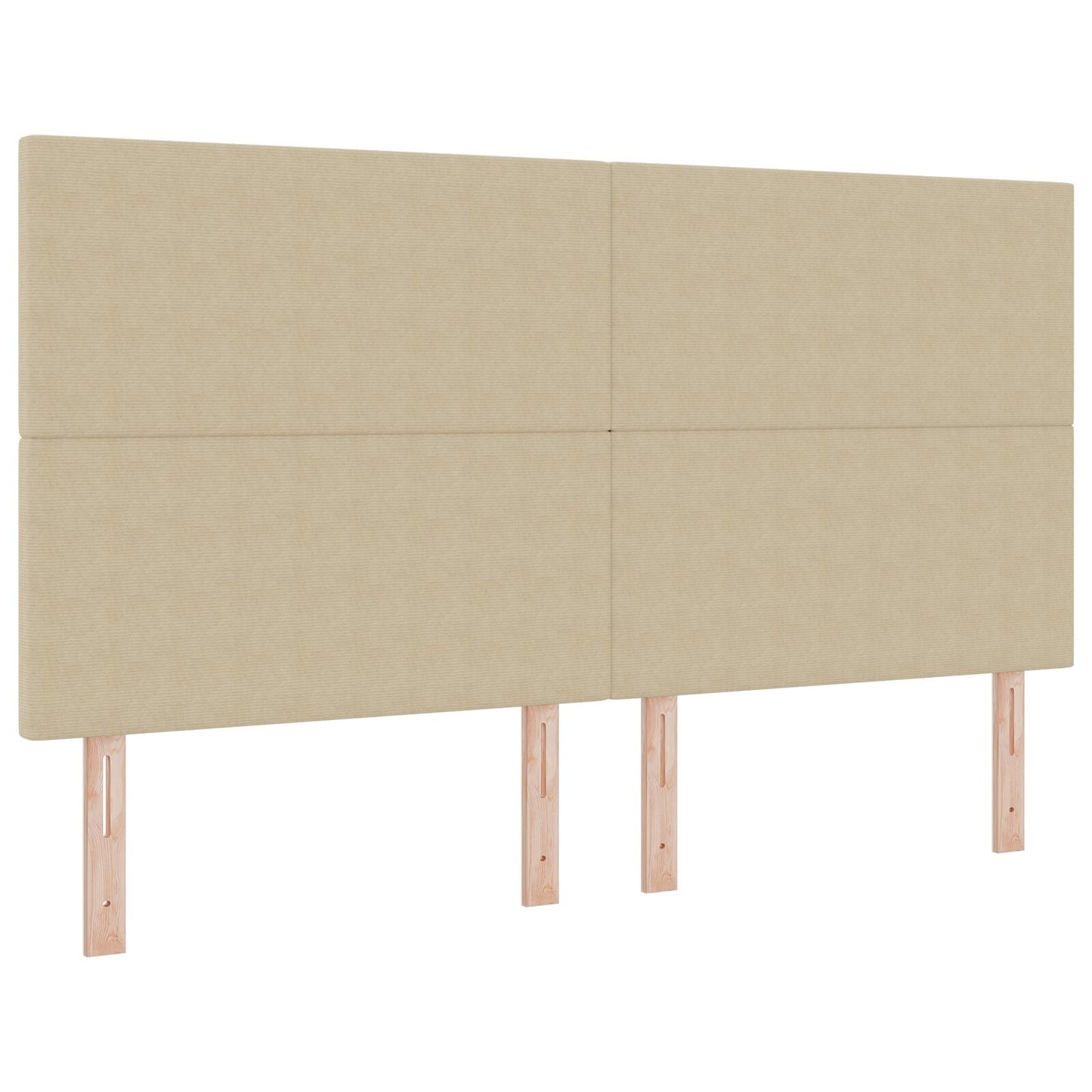 Hoofdbord Eenvoudig Ontwerp Lichtgroen Grijs Corduroy Stof Licht groen grijs 180 cm Hoog hoofdeinde