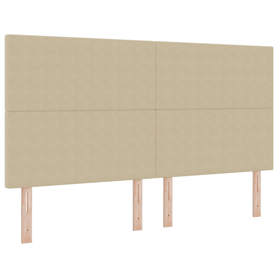 Hoofdbord Eenvoudig Ontwerp Lichtgroen Grijs Corduroy Stof Licht groen grijs 180 cm Hoog hoofdeinde