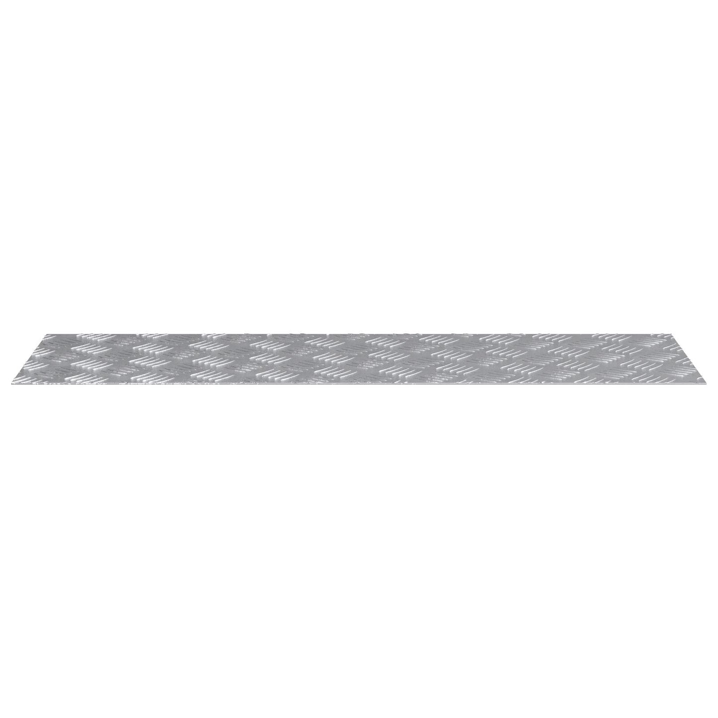Aluminium Checker Platens 2 Stuks Antislip 100X30 Cm 100 x 30 x 0.2 cm Rechthoekig