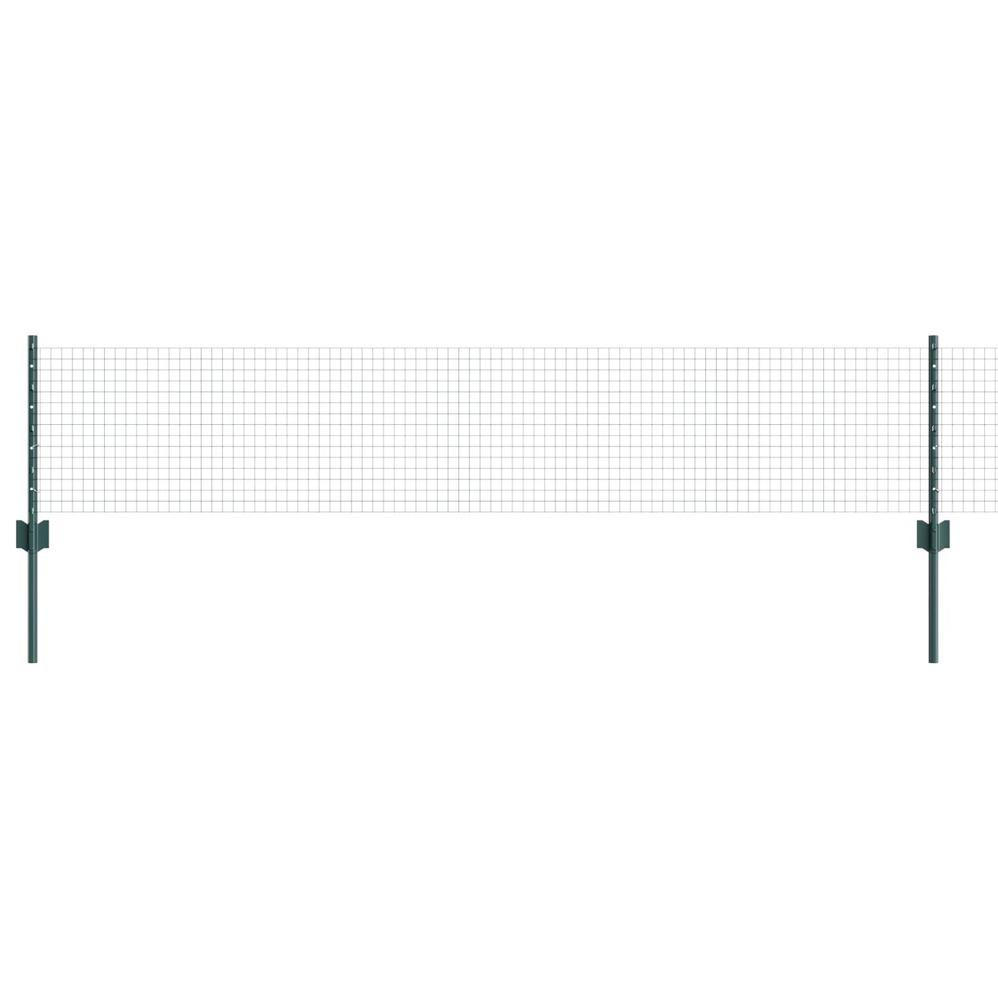 Gelast Draadhek Met 5 U-Posten Groen 0.4X10 M Staal