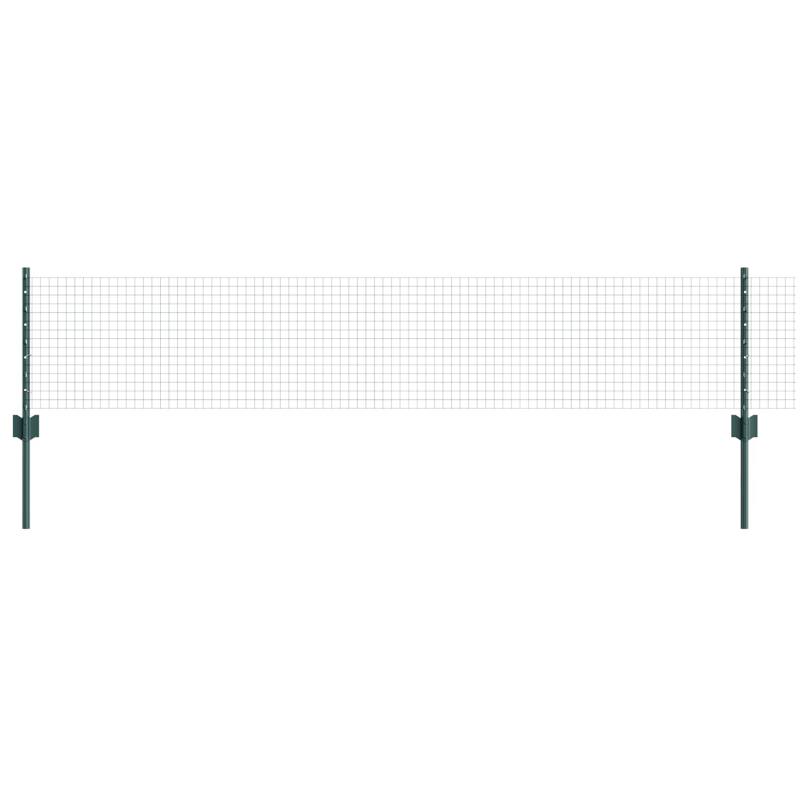 Gelast Draadhek Met 5 U-Posten Groen 0.4X10 M Staal