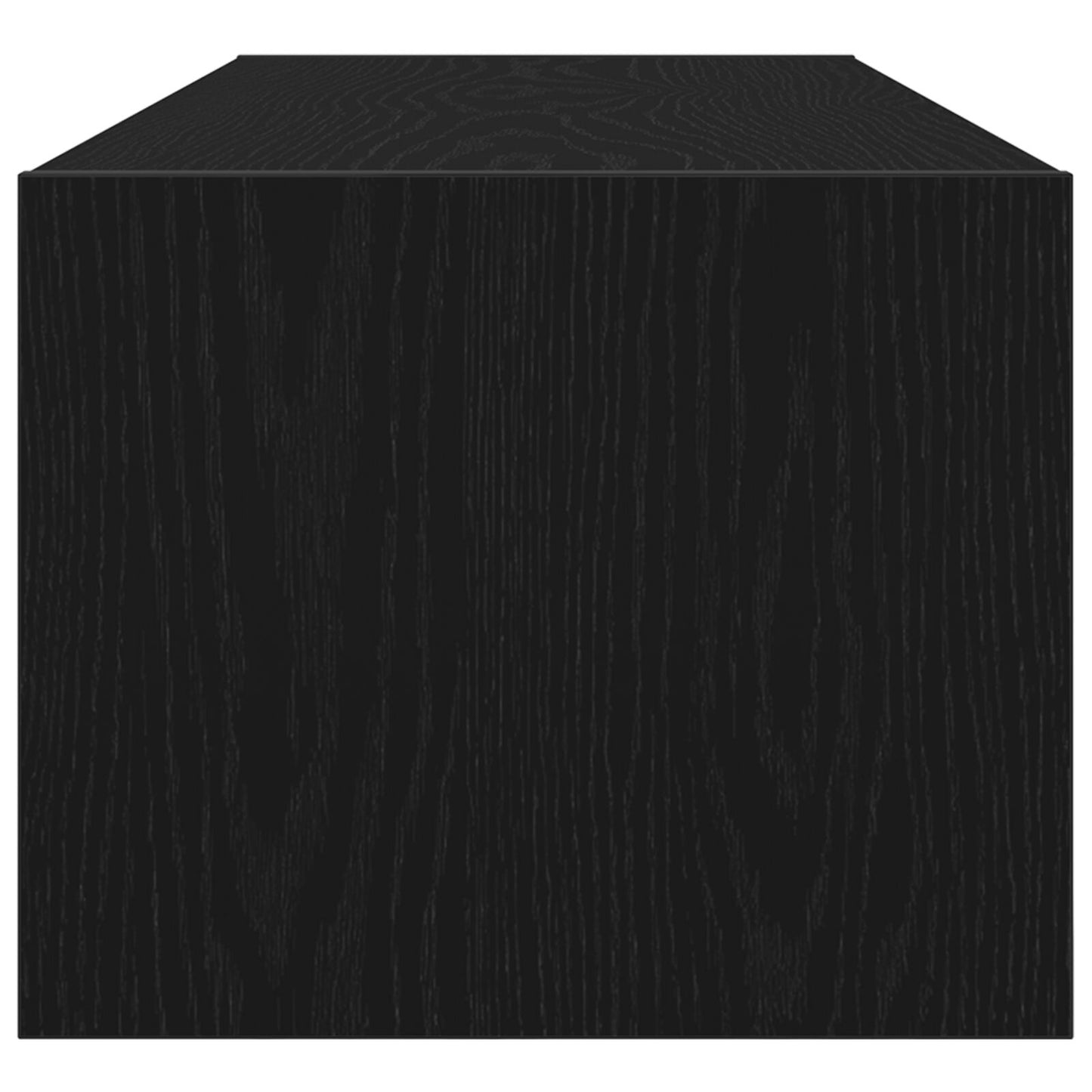 Tv-Meubel Zwart Eiken 100X31X25,5 Cm Bewerkt Hout