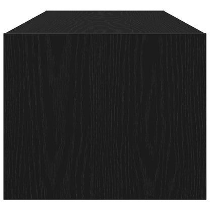 Tv-Meubel Zwart Eiken 100X31X25,5 Cm Bewerkt Hout