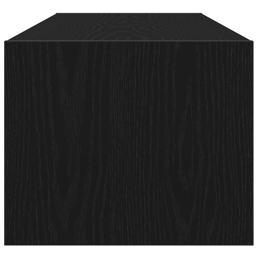 Tv-Meubel Zwart Eiken 100X31X25,5 Cm Bewerkt Hout