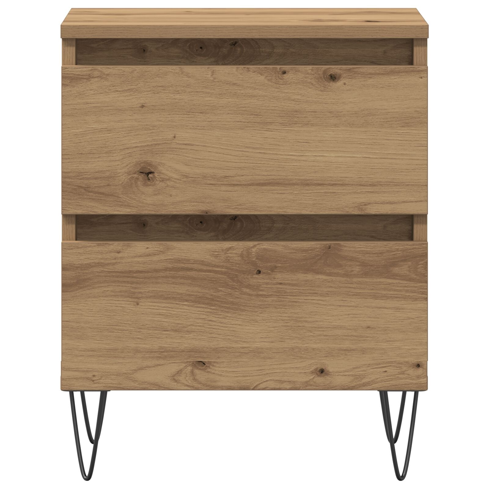 Nachtkastjes 2 Stuks Ambachtelijk Eiken 40X35X50 Cm Gegaan Hout