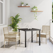 Tuinset poly rattan 3-delig beige