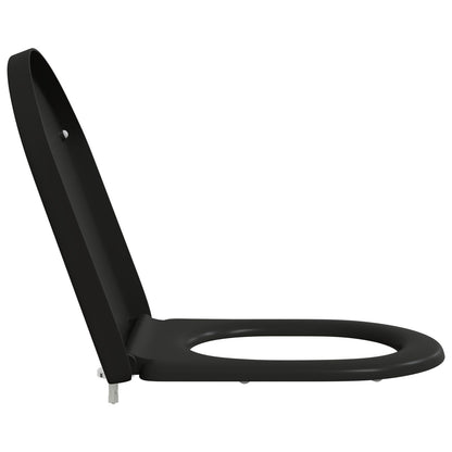 Toiletbril Met Snelle Release En Zachte Sluiting Duroplast Zwart