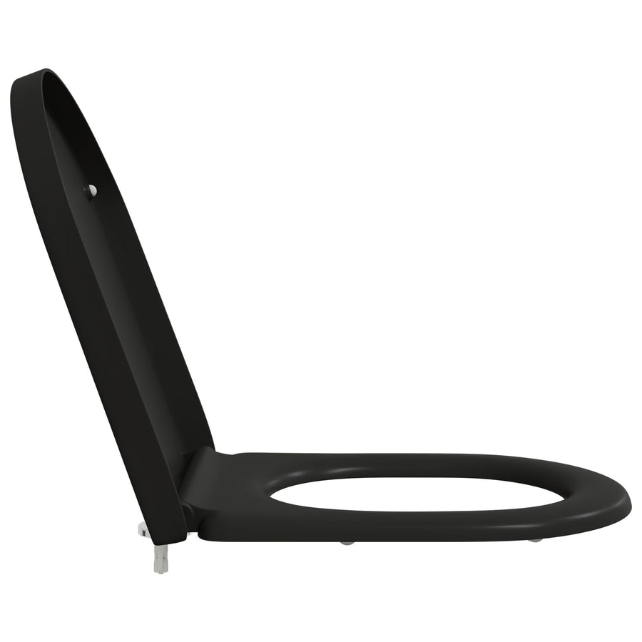 Toiletbril Met Snelle Release En Zachte Sluiting Duroplast Zwart