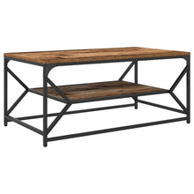 Salontafel Met Opbergplank Geengineerd Hout Oud hout 90 x 50 x 40 cm