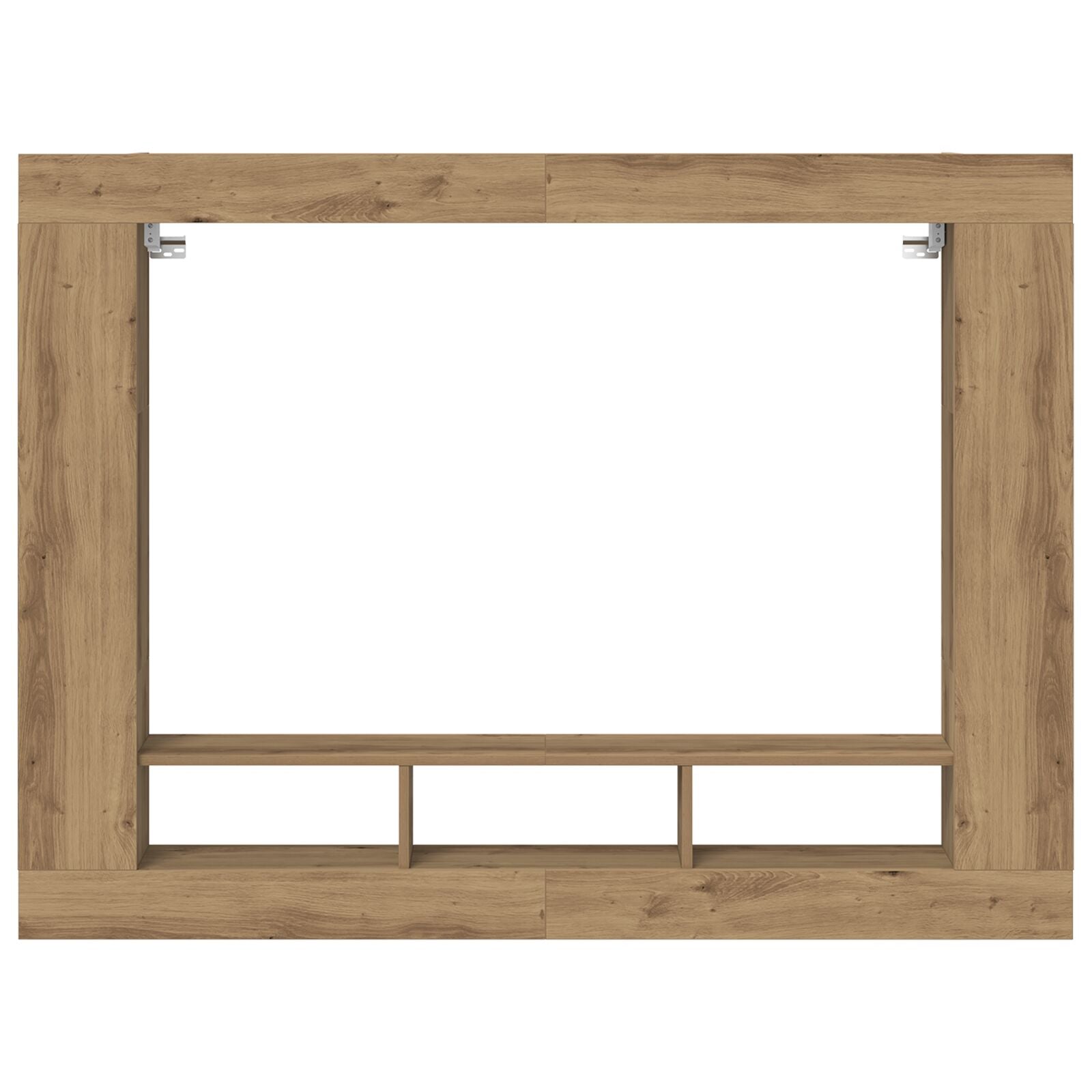 Tv-Kast Aan De Muur Artisan Eiken 152X22X113 Cm Ambachtelijk Eiken
