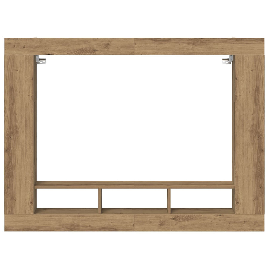 Tv-Kast Aan De Muur Artisan Eiken 152X22X113 Cm Ambachtelijk Eiken
