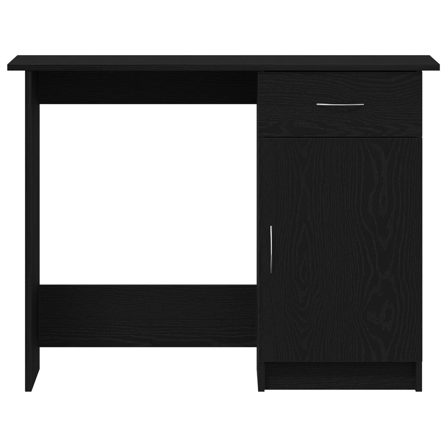 Bureau Zwart Eiken 100X50X76 Cm Enkel Hout